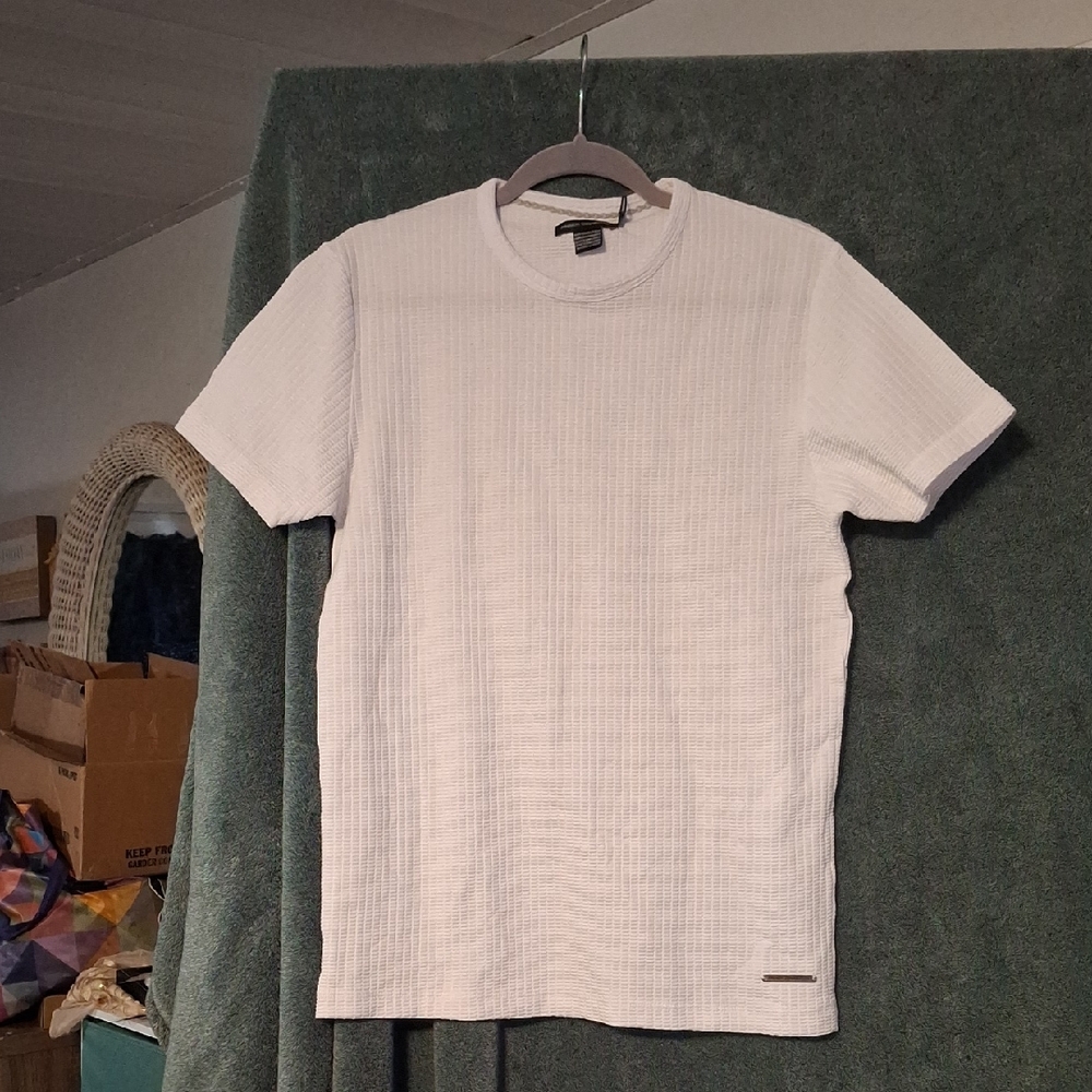 French Connection White Textured Top